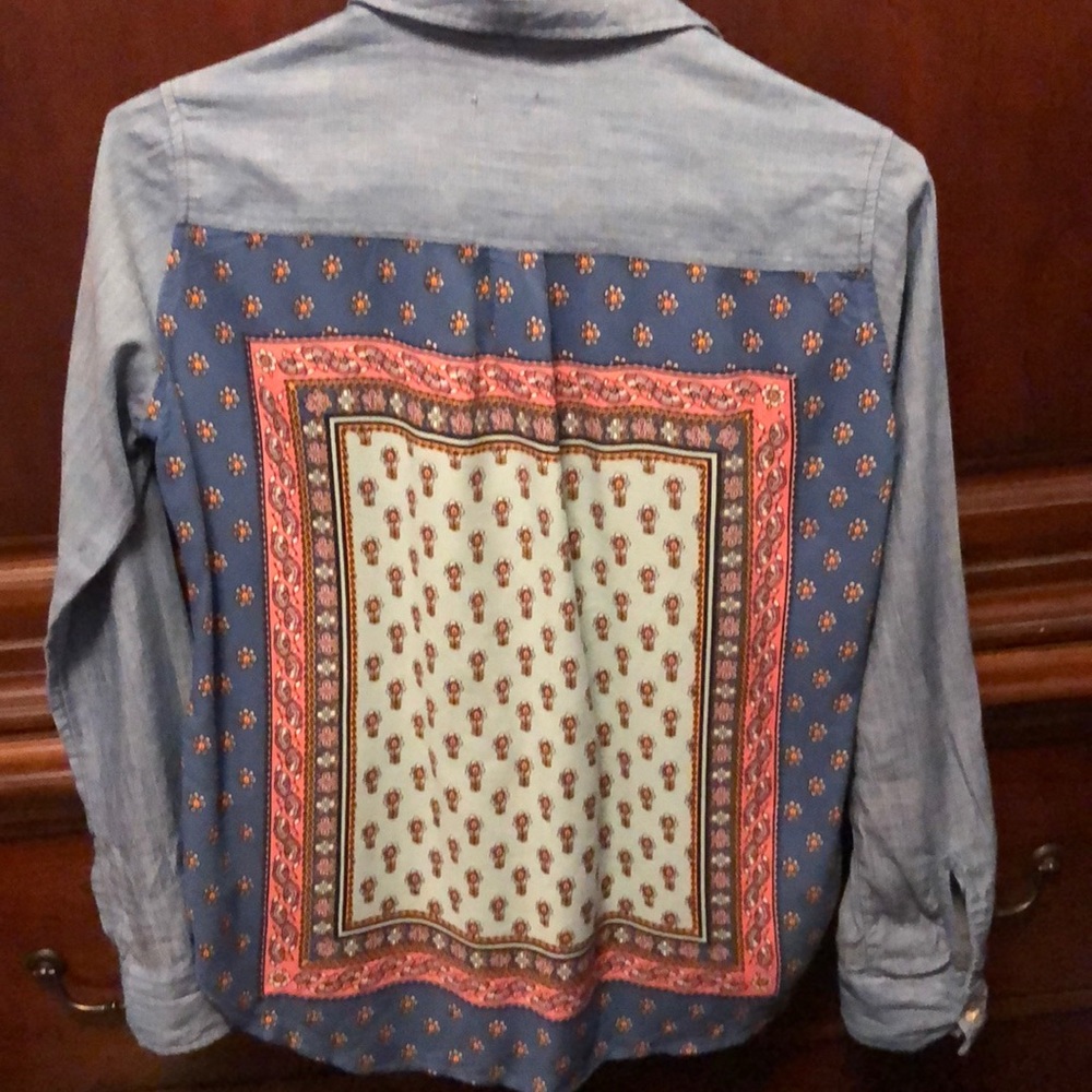 Hollister Boho Button Down Shirt